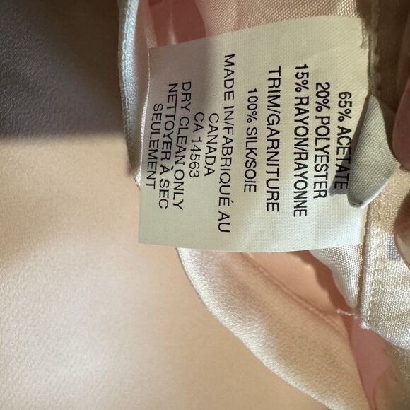 Vintage Barbie Baby Pink Rhinestone Silk Blazer and Skirt Suit Set Size 10 - Picture 11 of 12